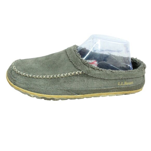 LL Bean Mountain Slippers Scuffs Ash Gray Size 9 M - Picture 1 of 9
